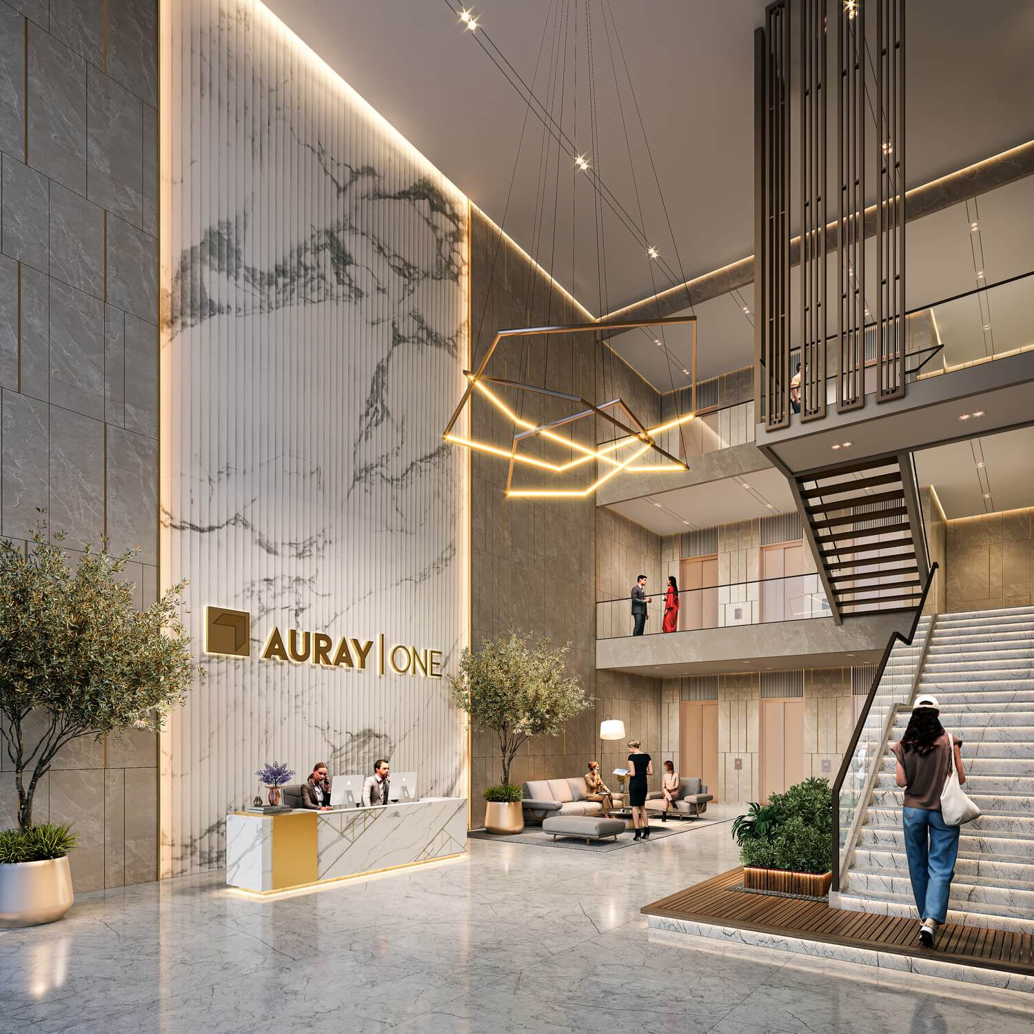 Commercial real estate project Auray One in Katargam, Surat