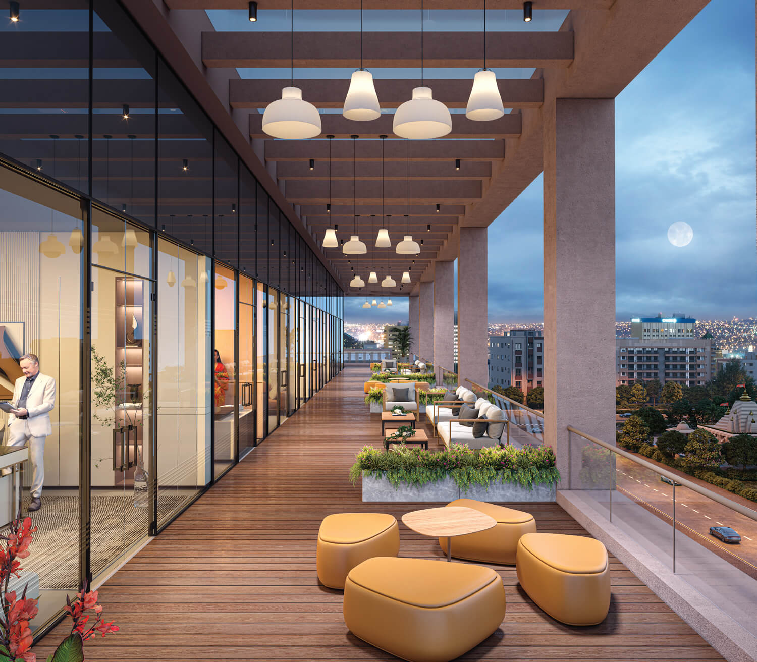 Auray One commercial landmark on Katargam Main Road, Surat